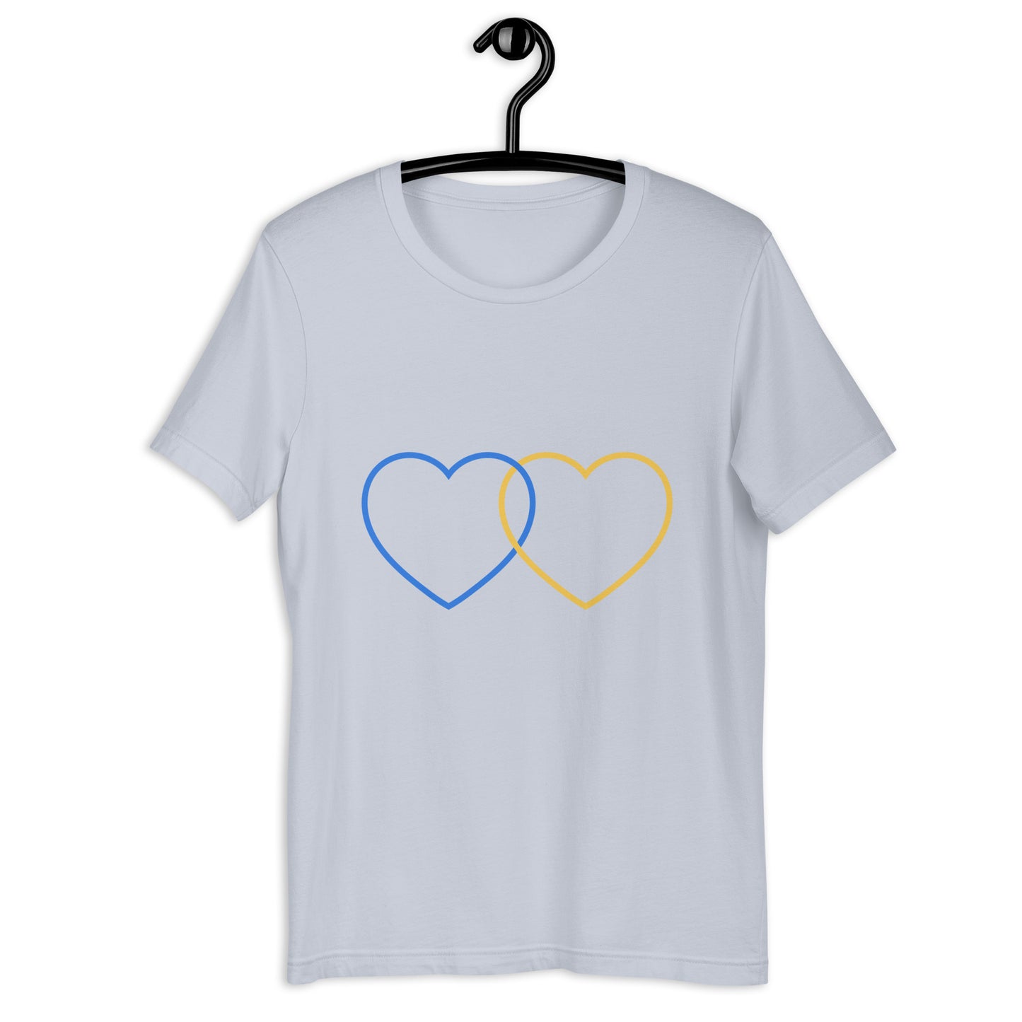 Ukraine 2 Hearts Unisex t-shirt