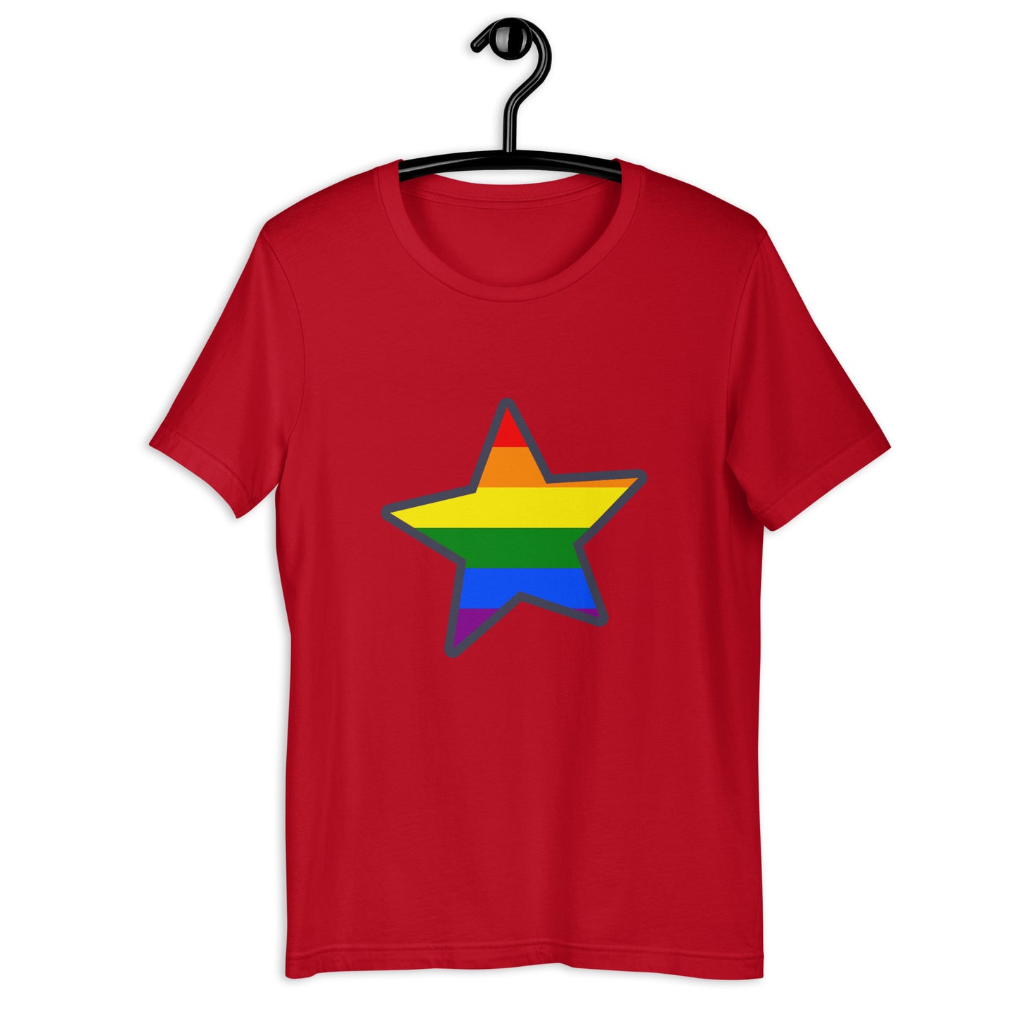 Rainbow Star Unisex t-shirt