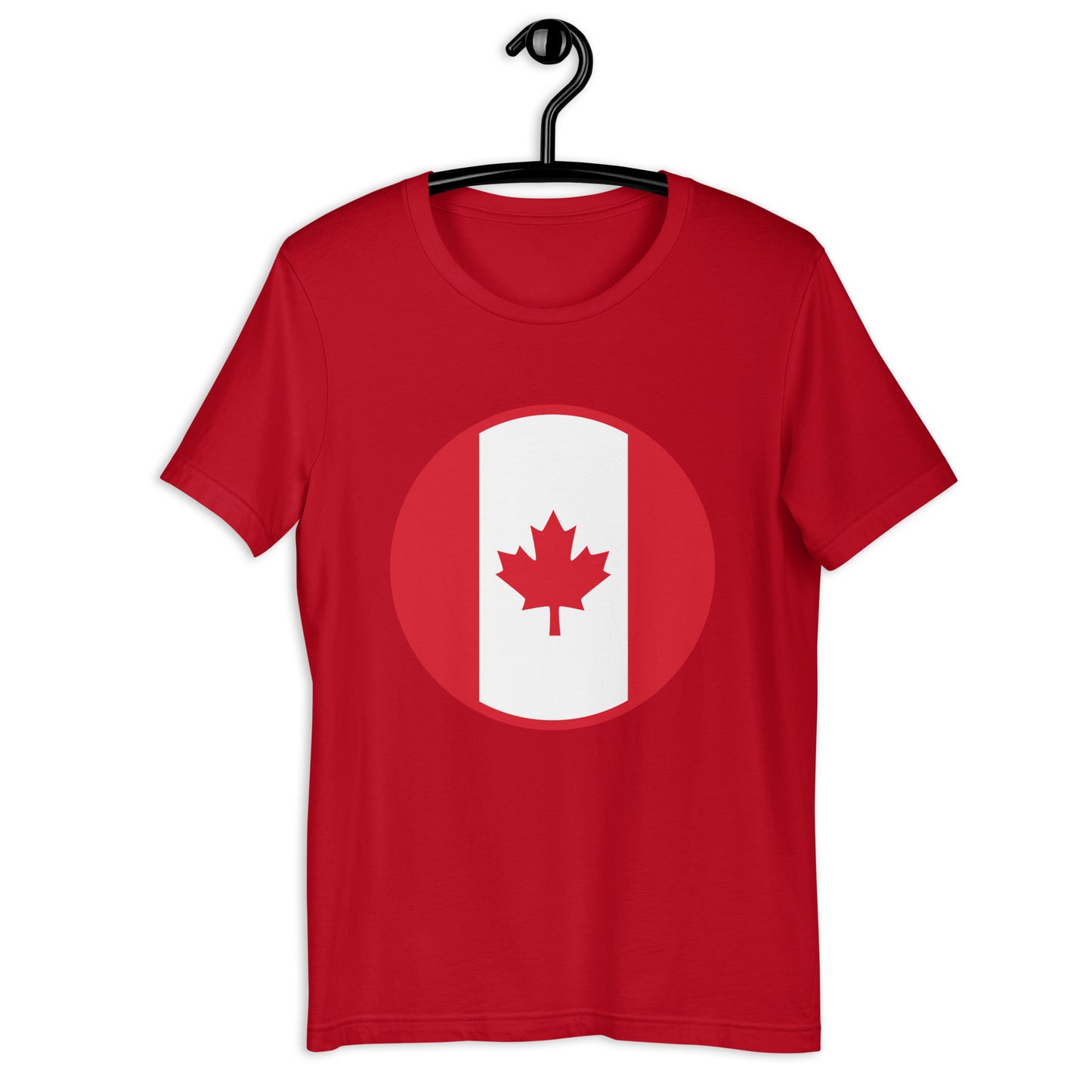 Round Canadian Flag Unisex t-shirt