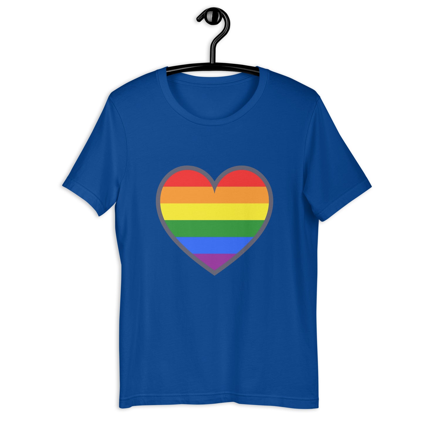 large rainbow heart Unisex t-shirt