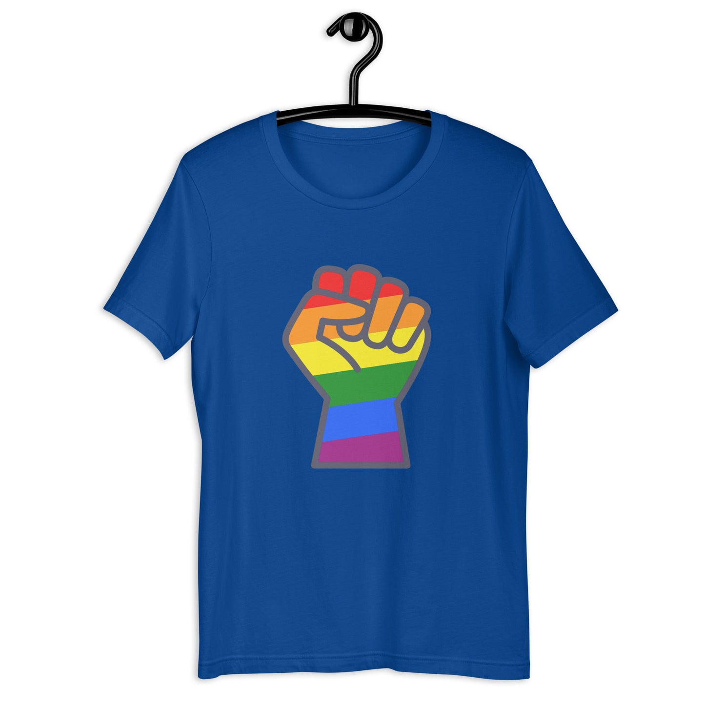 RAINBOW FIST PUMP Unisex t-shirt