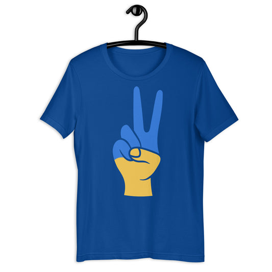 Ukraine peace hand 2 Unisex t-shirt