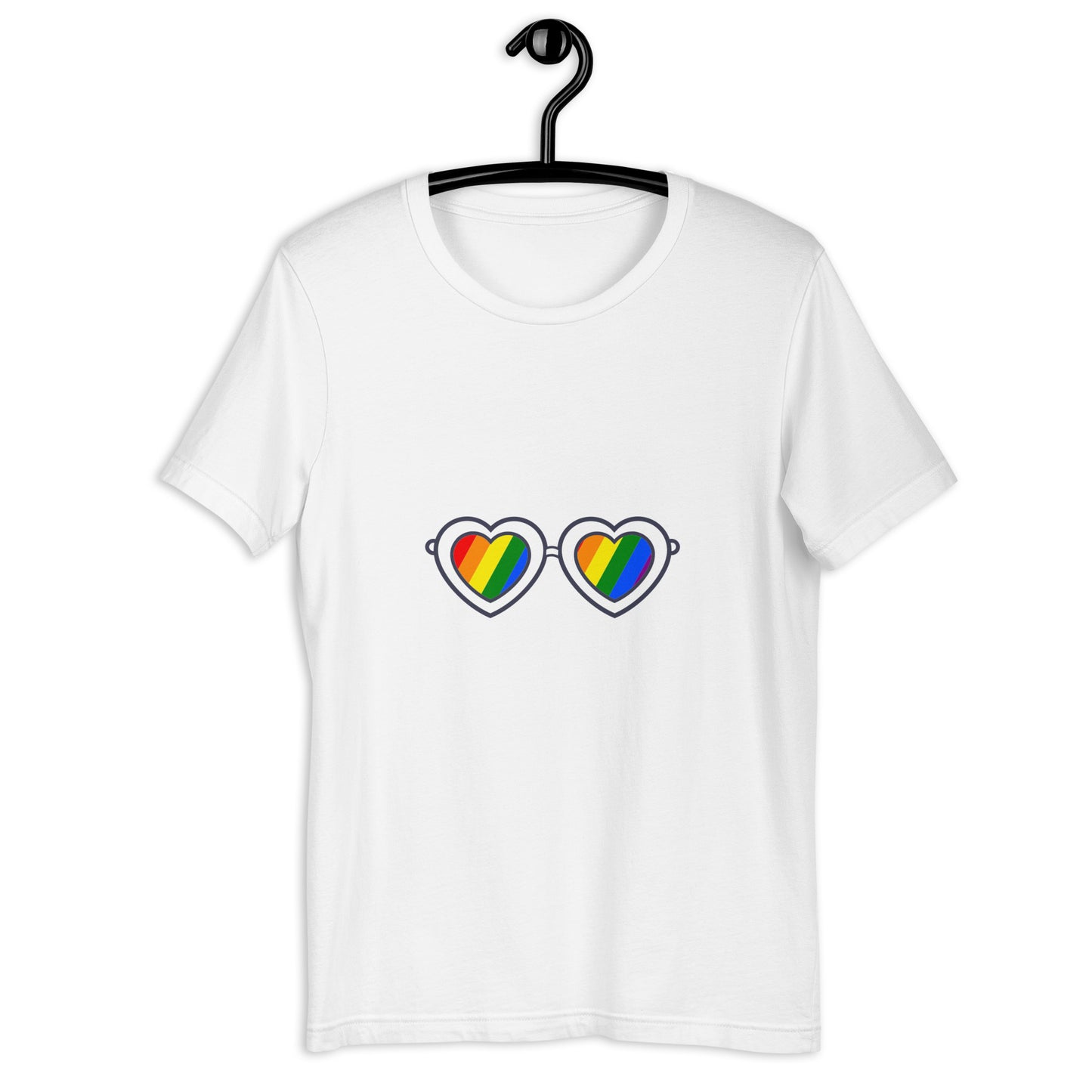 Rainbow glasses Unisex t-shirt