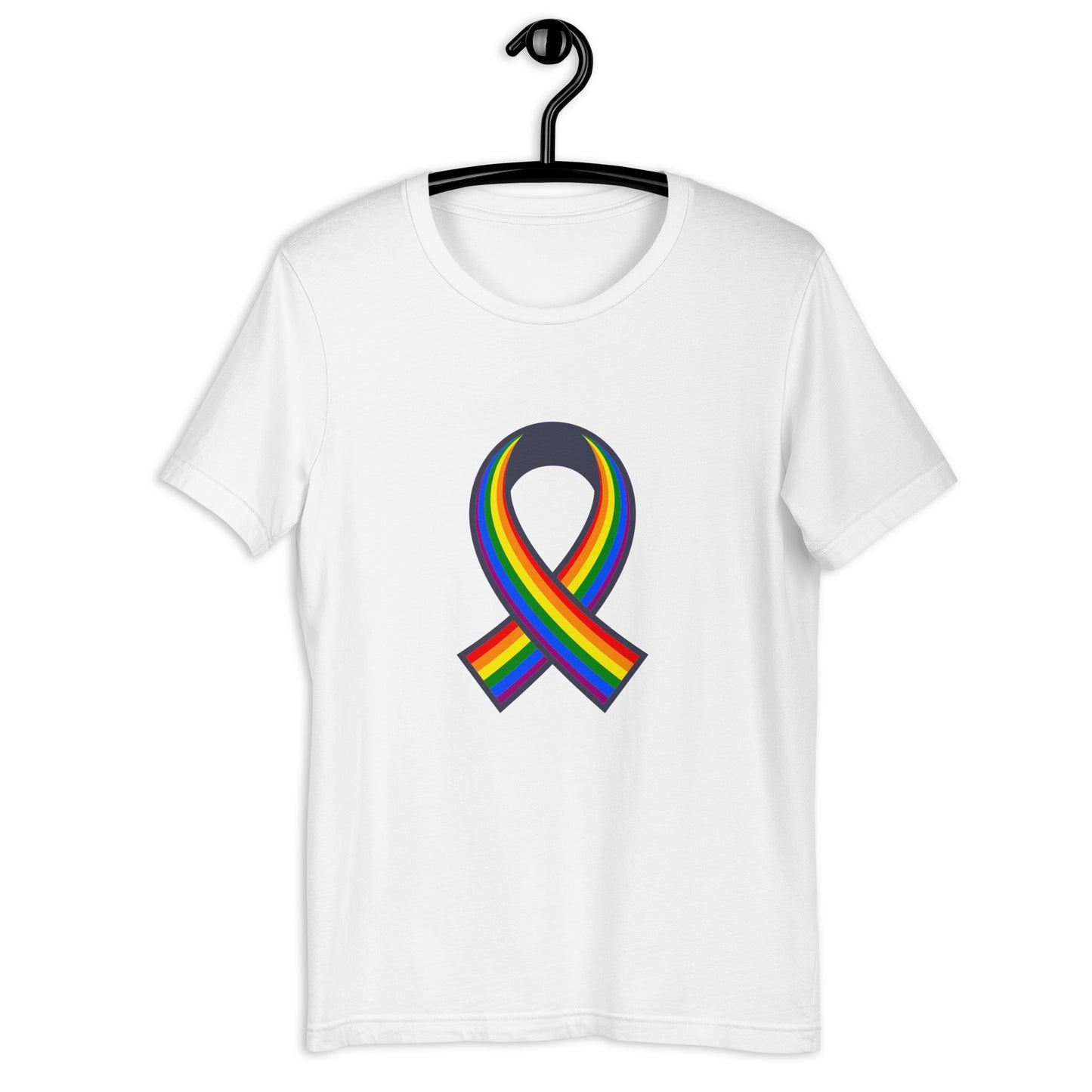 Rainbow Ribbon Unisex t-shirt