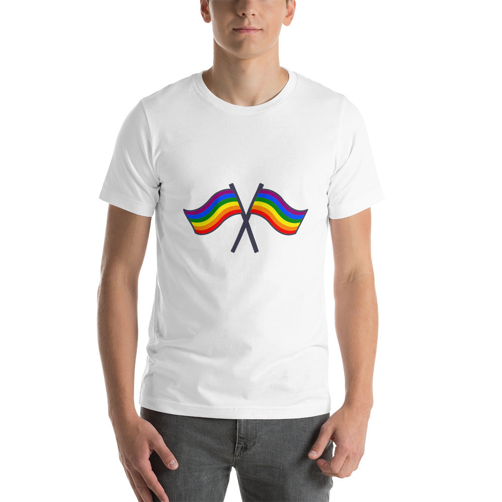 Dual Rainbow flag Unisex t-shirt