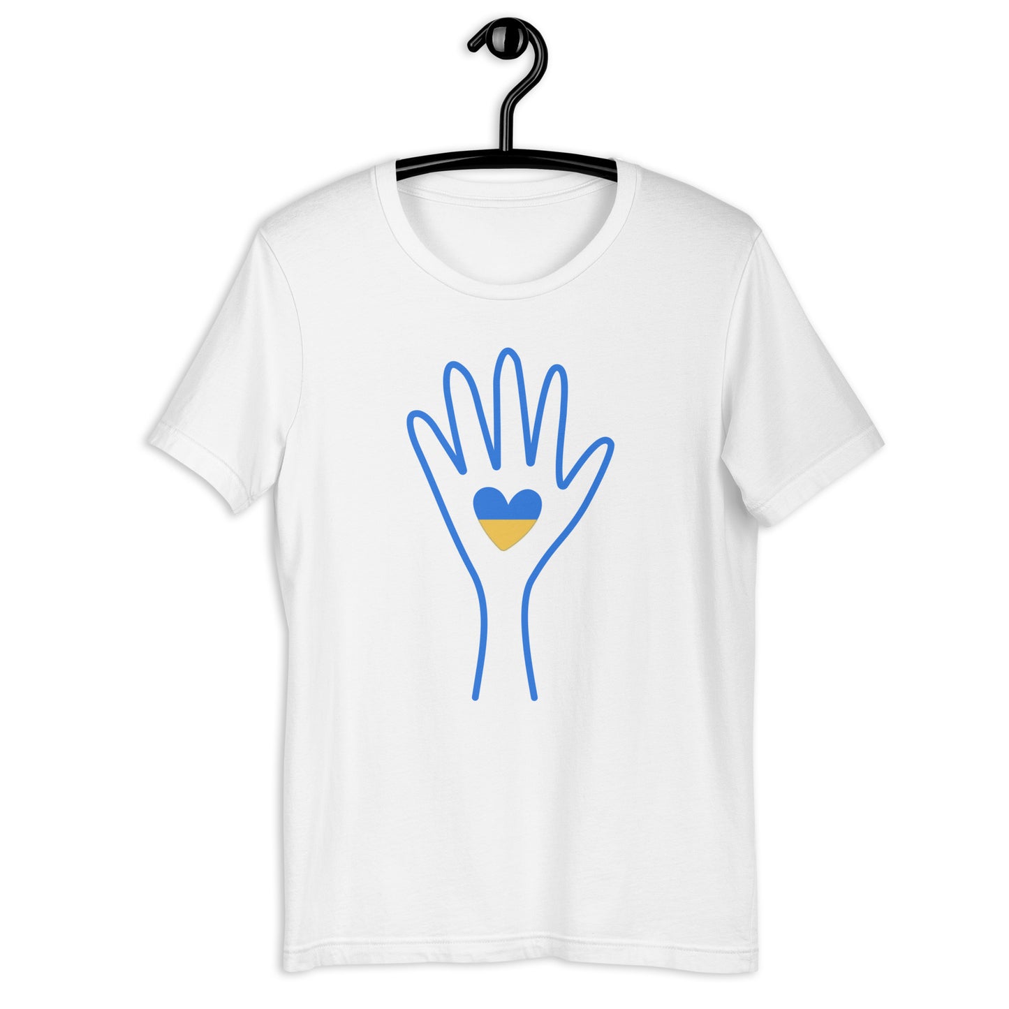 Ukraine Support Hand Unisex t-shirt