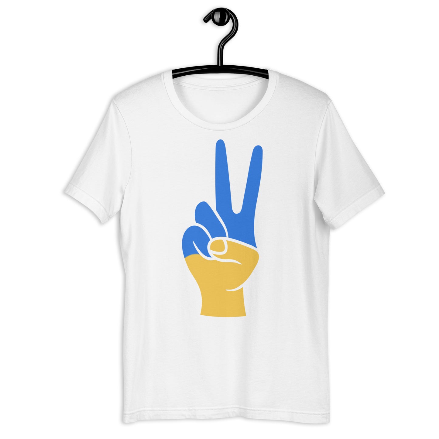 Ukraine peace hand 2 Unisex t-shirt