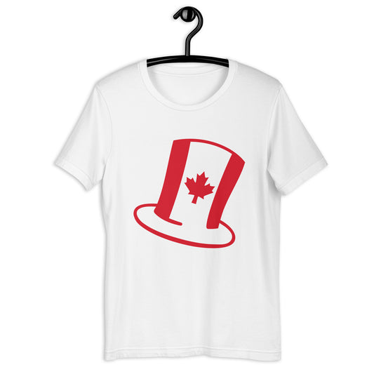 Canadian Flag Top Hat Unisex t-shirt