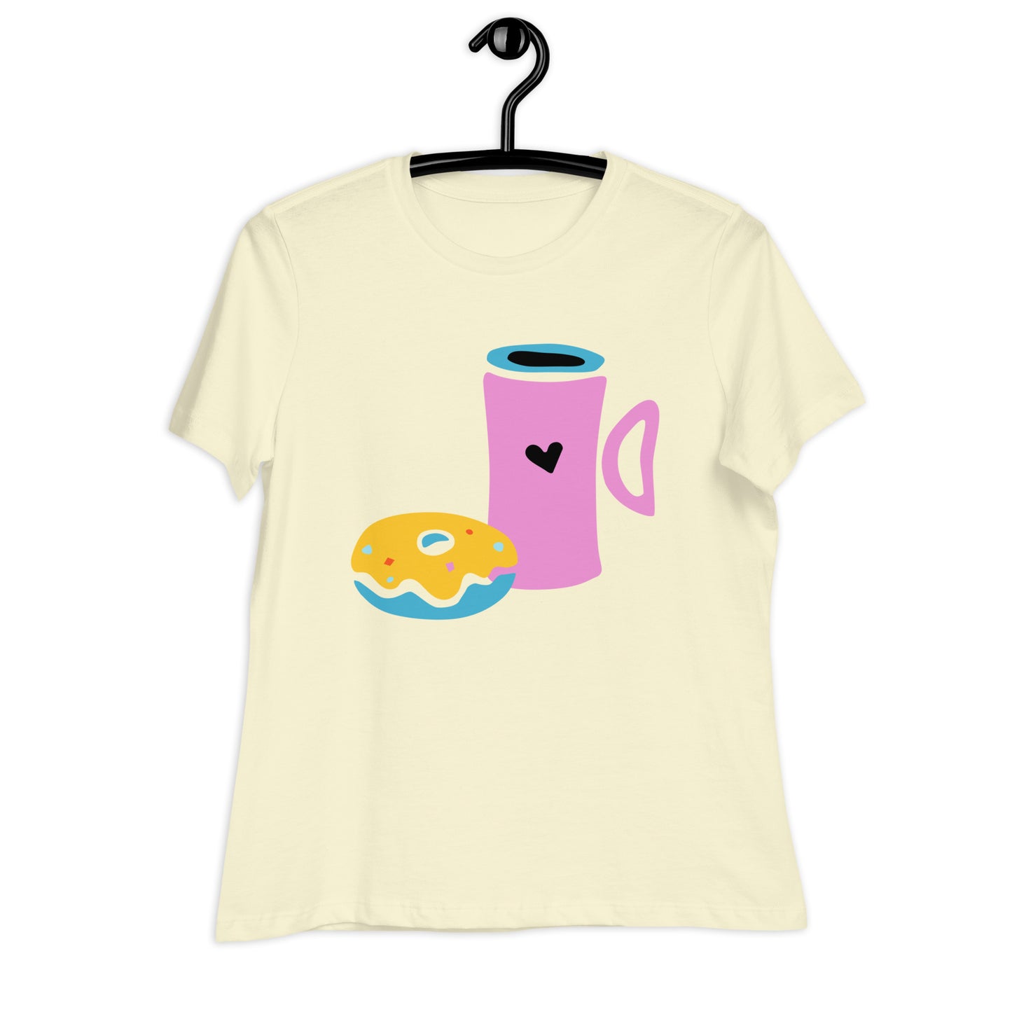 Coffee and Donut Women's Relaxed T-Shirt