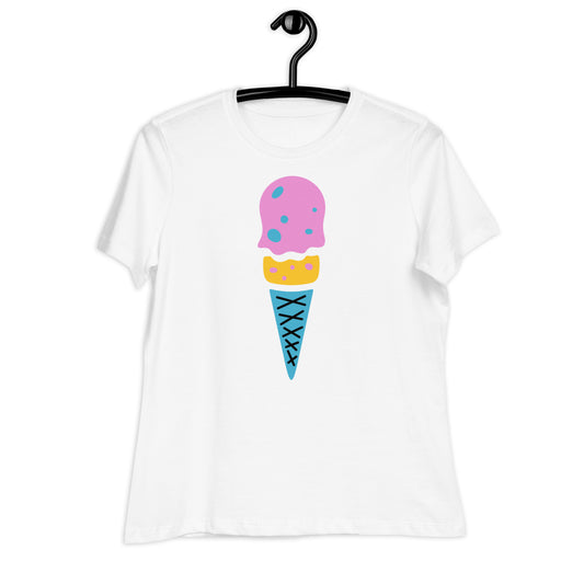 Ice Cream in Cone 2 Women's Relaxed T-Shirt