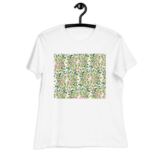 Holly Pattern Women's Relaxed T-Shirt