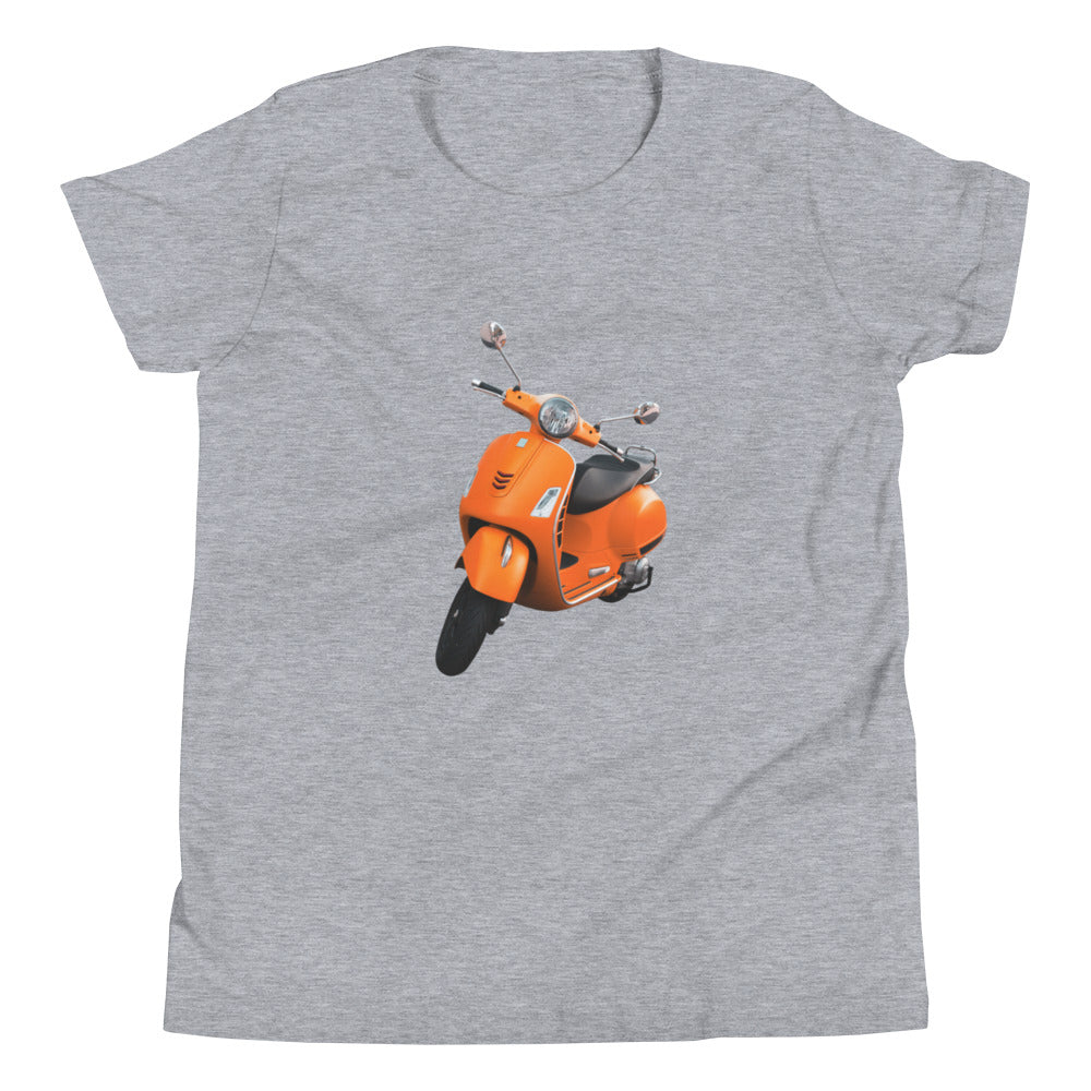 Orange Scooter Youth Short Sleeve T-Shirt