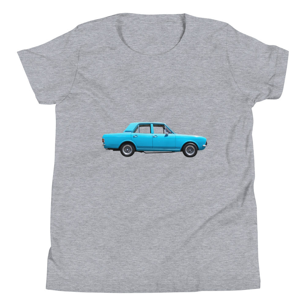 Blue Car Youth Short Sleeve T-Shirt