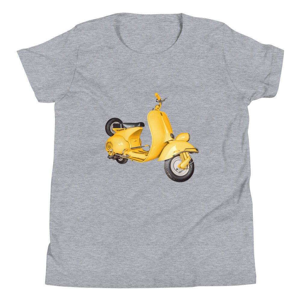 Yellow Scooter Youth Short Sleeve T-Shirt