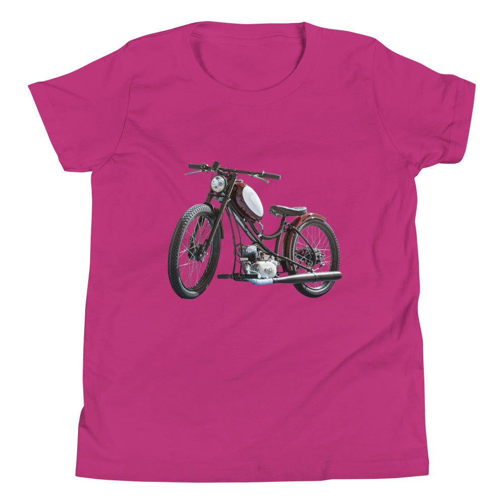 Vintage Motorcycle Youth Short Sleeve T-Shirt