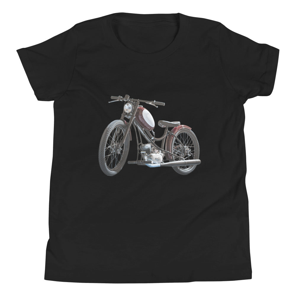 Vintage Motorcycle Youth Short Sleeve T-Shirt