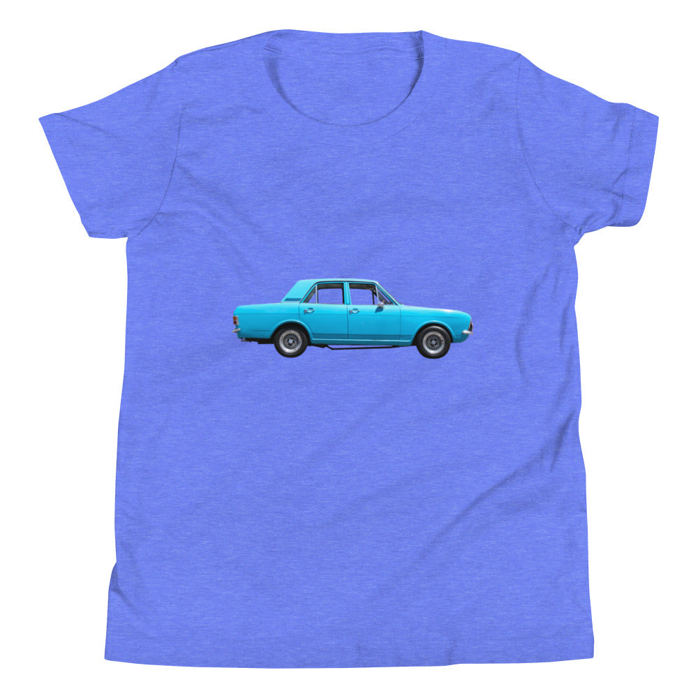 Blue Car Youth Short Sleeve T-Shirt