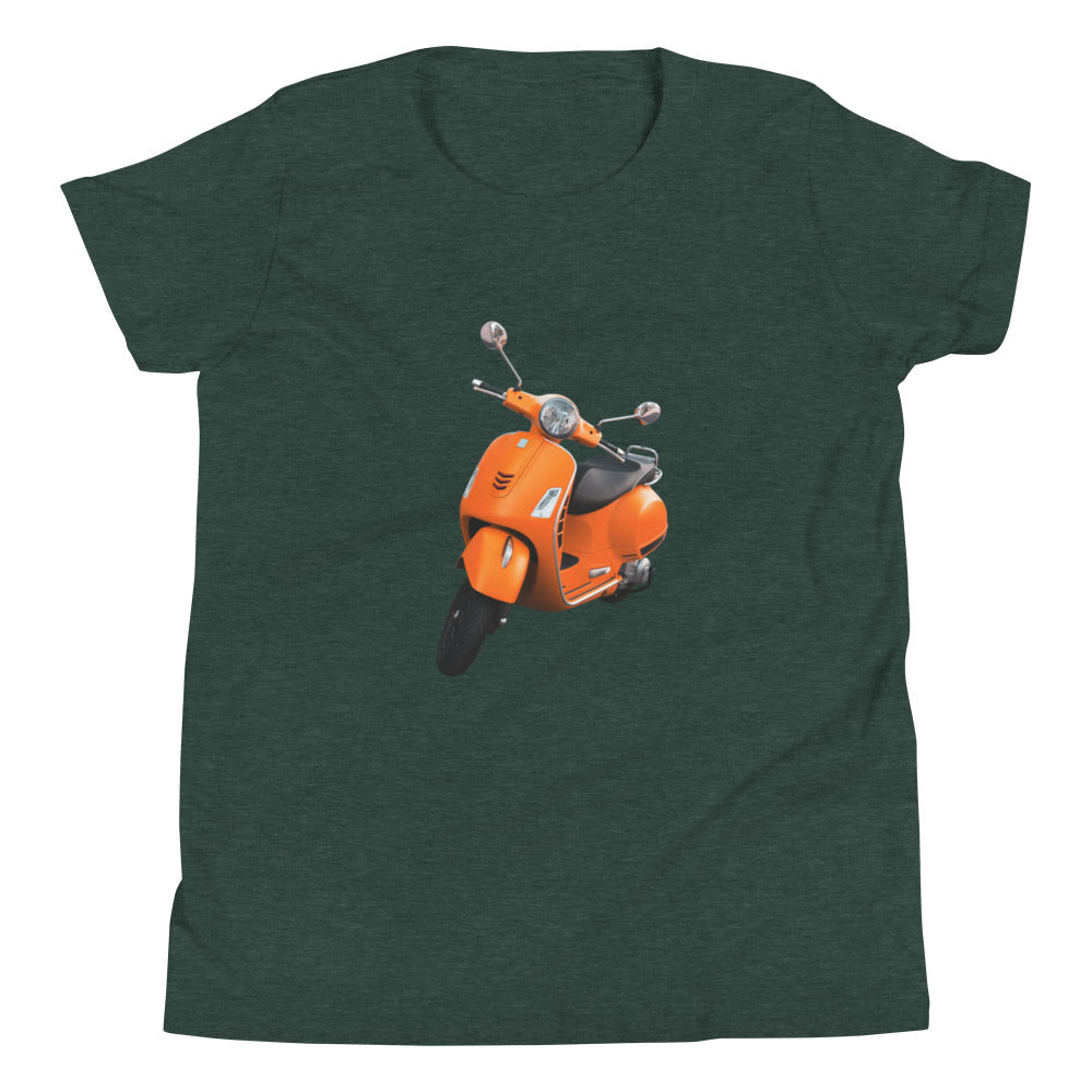 Orange Scooter Youth Short Sleeve T-Shirt