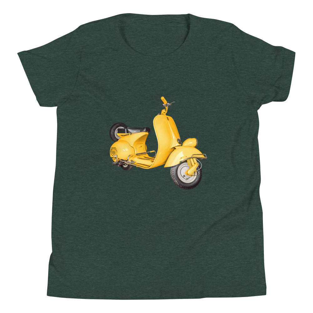 Yellow Scooter Youth Short Sleeve T-Shirt