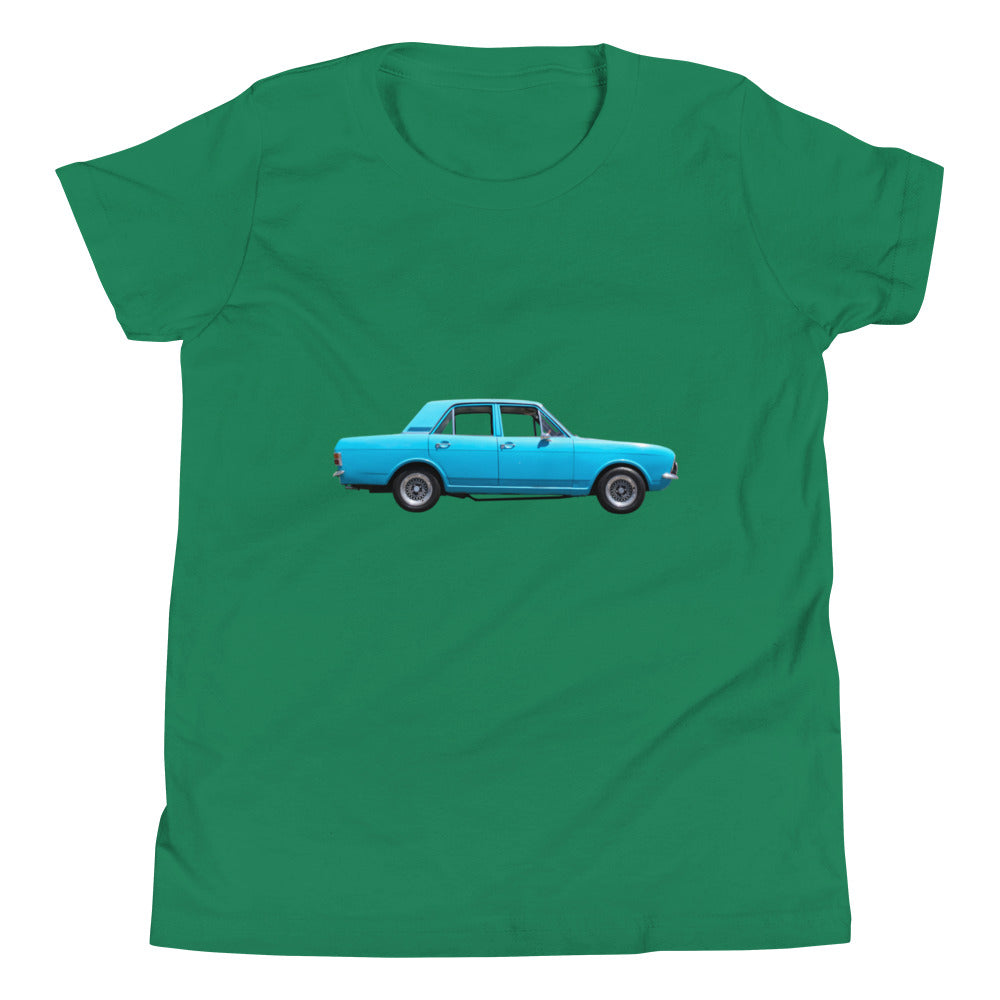 Blue Car Youth Short Sleeve T-Shirt