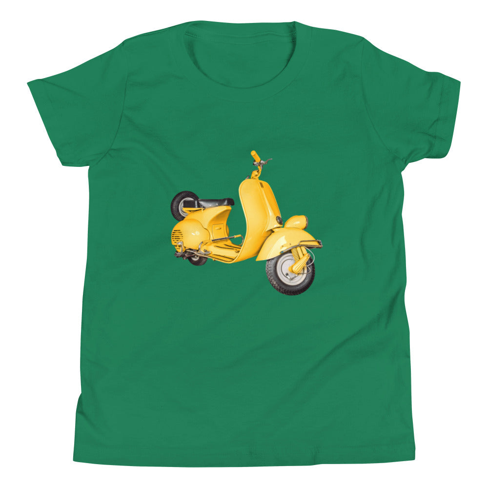 Yellow Scooter Youth Short Sleeve T-Shirt