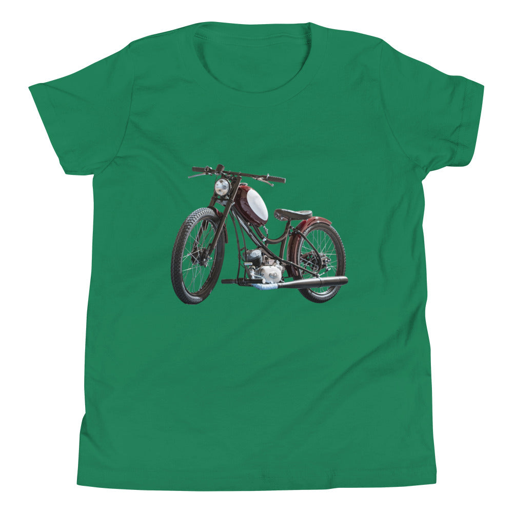 Vintage Motorcycle Youth Short Sleeve T-Shirt