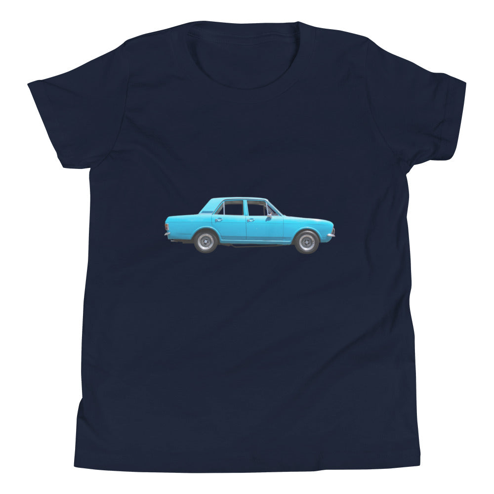 Blue Car Youth Short Sleeve T-Shirt