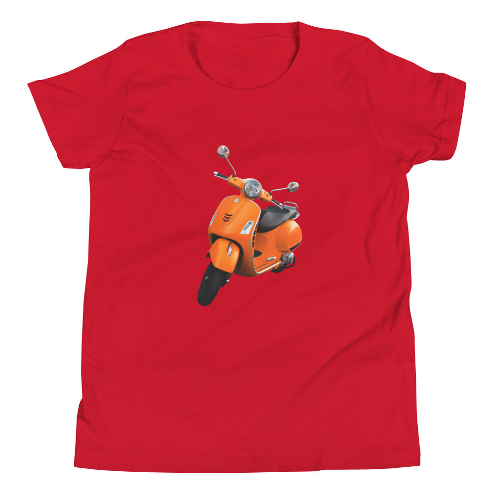 Orange Scooter Youth Short Sleeve T-Shirt