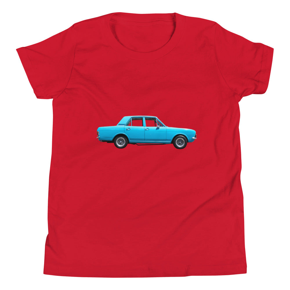 Blue Car Youth Short Sleeve T-Shirt