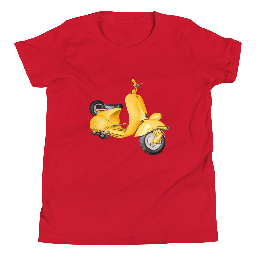 Yellow Scooter Youth Short Sleeve T-Shirt