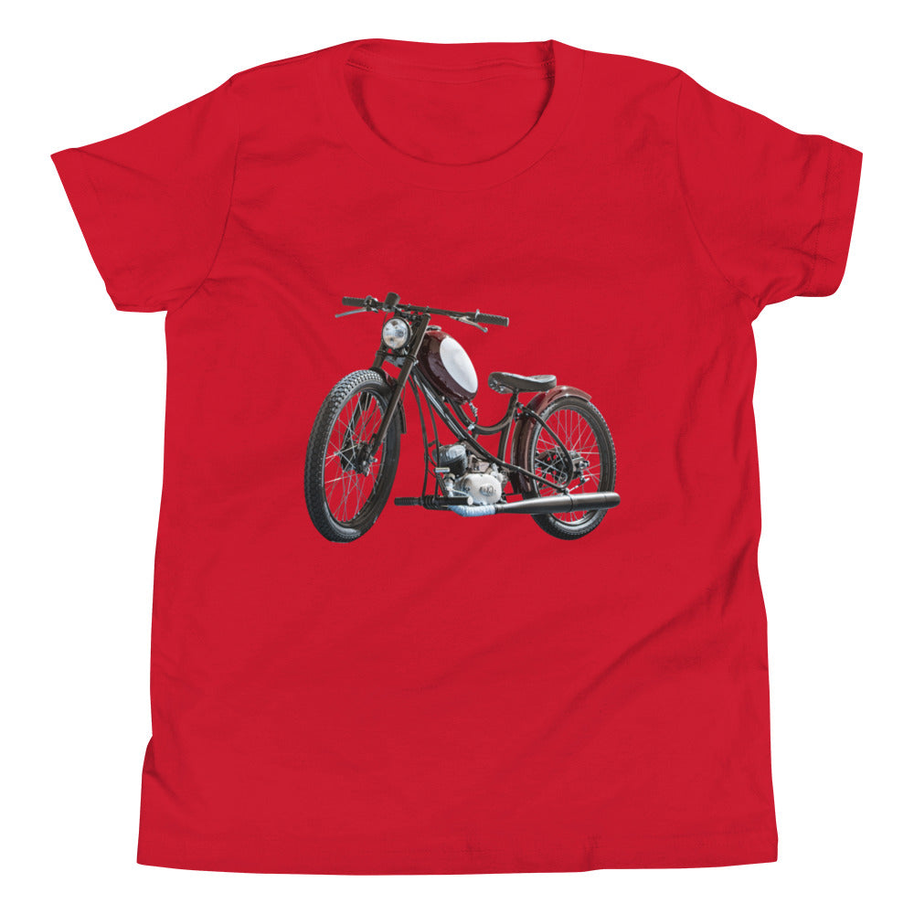 Vintage Motorcycle Youth Short Sleeve T-Shirt