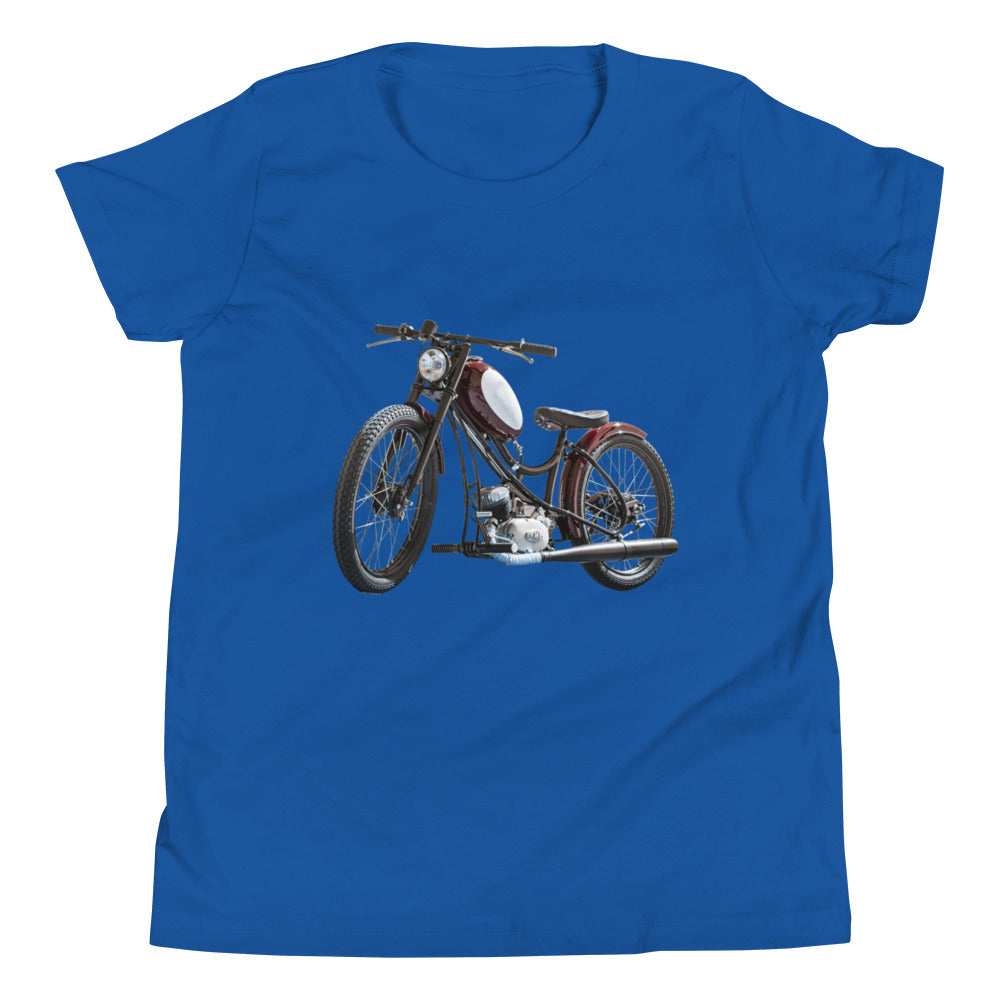 Vintage Motorcycle Youth Short Sleeve T-Shirt