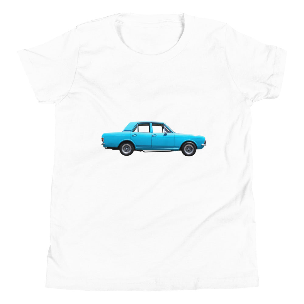 Blue Car Youth Short Sleeve T-Shirt