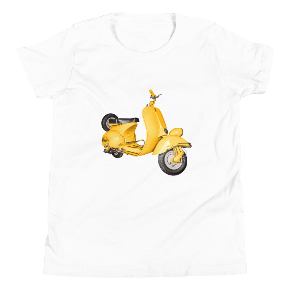 Yellow Scooter Youth Short Sleeve T-Shirt